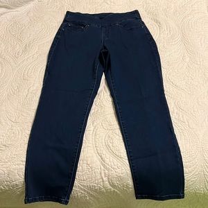 WOMEN ELASTIC WAISTBAND JEANS